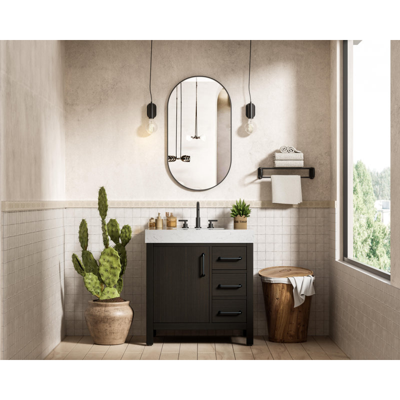32 inch Single Bathroom Vanity_Traditional_VF60632, Mocha Brown