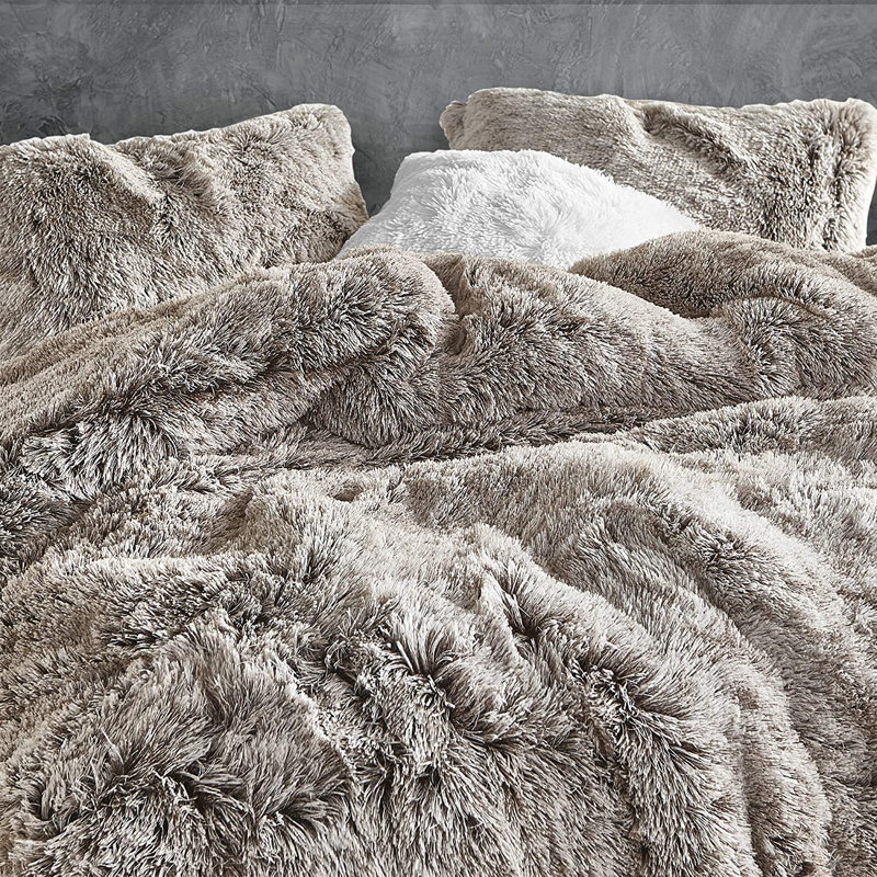 Are You Kidding Frosted Chocolate Coma Inducer Oversized Comforter Set, Alaskan King Comforter + 4 King Shams