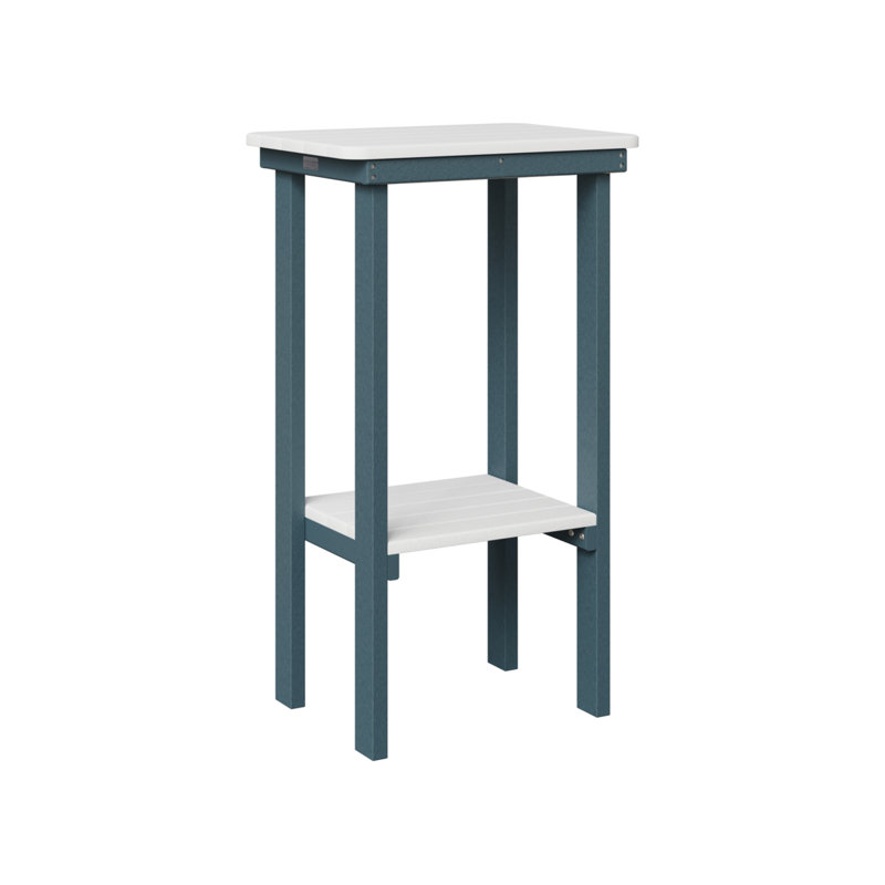 Table de bout rectangulaire Berlin Gardens, Ardoise, Blanc