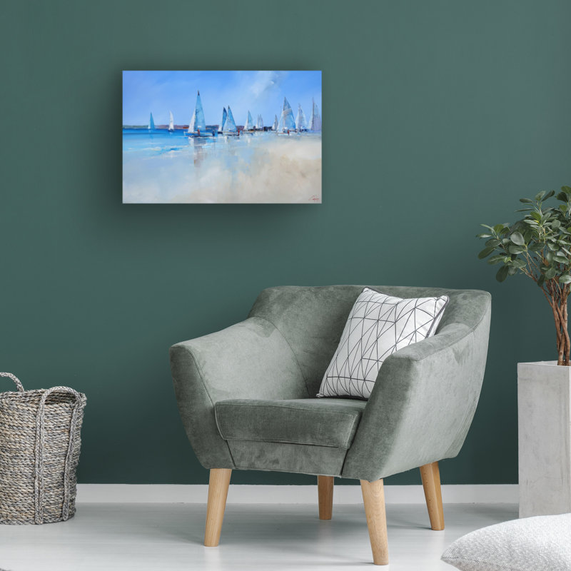 «Craig Trewin Penny Race Day», art sur toile Aspendale, H 12 po x l 19 po x P 2 po