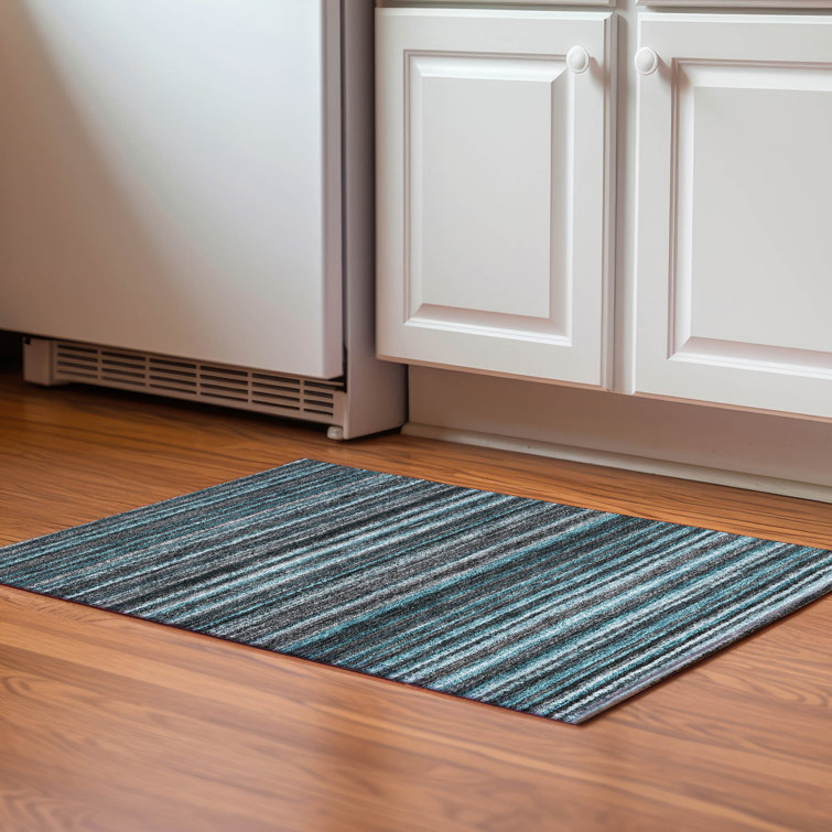 Premium Machine Washable Cerrito AMF598 Teal Rug