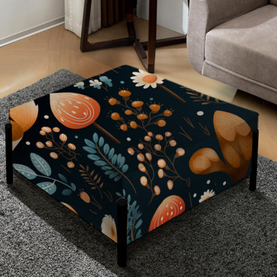 Arinze - Animal Print Large Square Ottoman