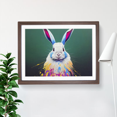 XH1022-6685X Painted Rabbit 1 Piece Single Picture Frame Painting