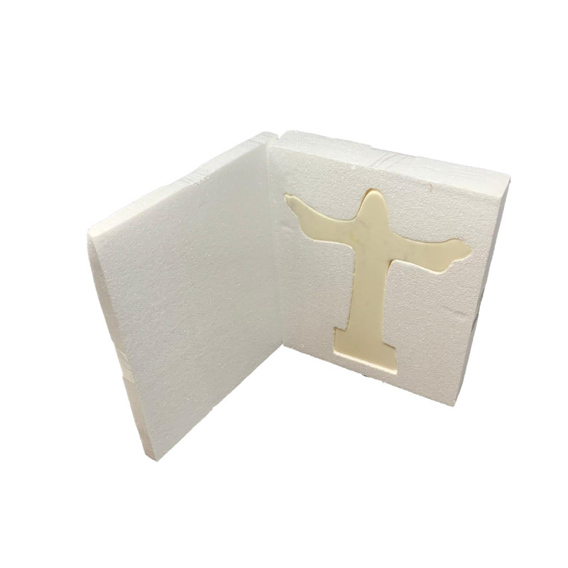 Christ Rédempteur croix de marbre blanc