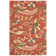 Emrick Blossom Hand Hooked Wool/Cotton/Latex Floral Rug in Rust