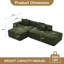Canapé modulaire en L Sherpa de 106 po à 5 places Boneless-750433622-750433623