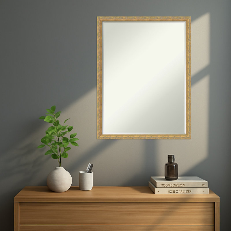 Miroir mural Mila, Doré
