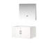 36 po L x P 22 po Meuble-lavabo blanc brillant avec miroir à DEL - De nombreuses options de rangement-989862204