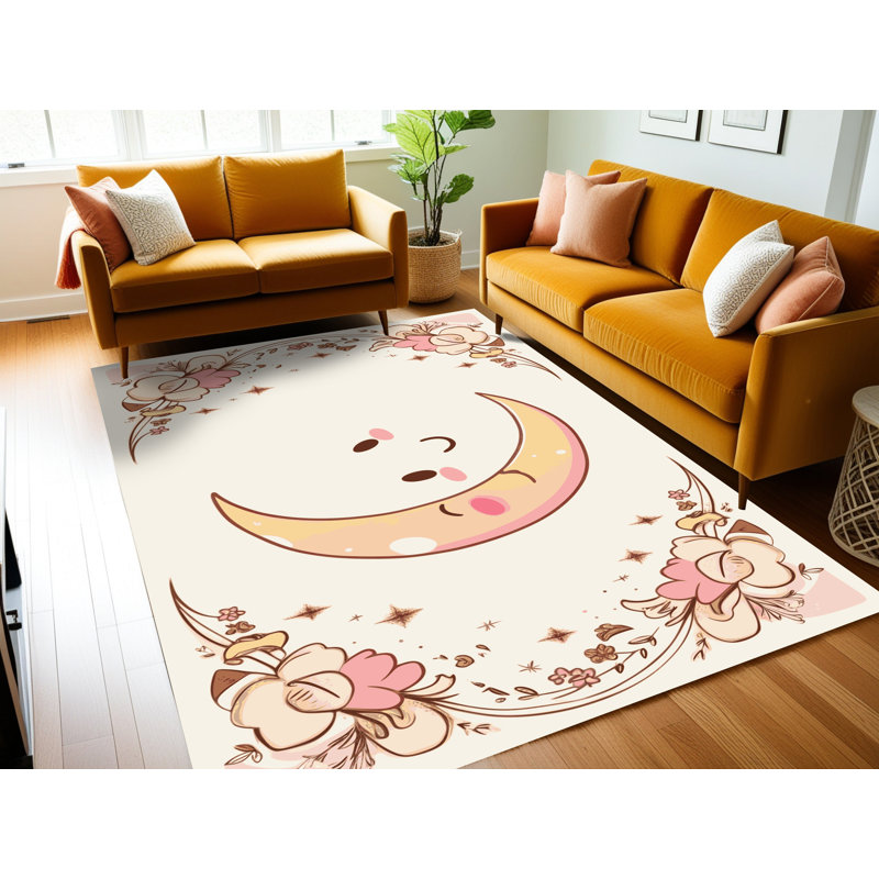 Tapis pour chambre de bébé Zoomie Kids, Rectangulaire 2 pi x 3 pi