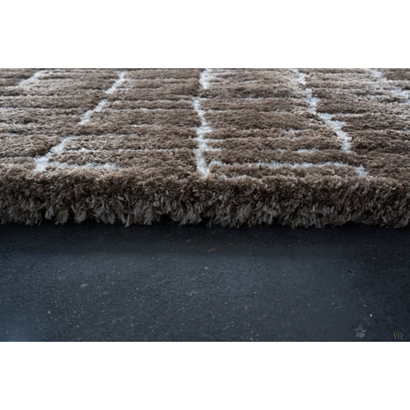 Tapis en polyester recyclé Nina Genesis, Rectangle 5 pi 3 po x 7 pi 6 po