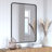 Arelly Wall Mount Shatterproof Rectangular Accent Wall Mirror with Metal Frame and Rounded Corners-594976415-594976414