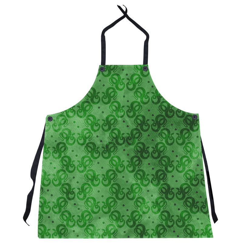 Tablier à motif de serpents, Vert
