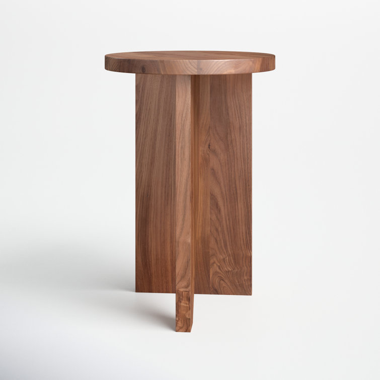 Shayne Solid Wood Abstract End Table Set