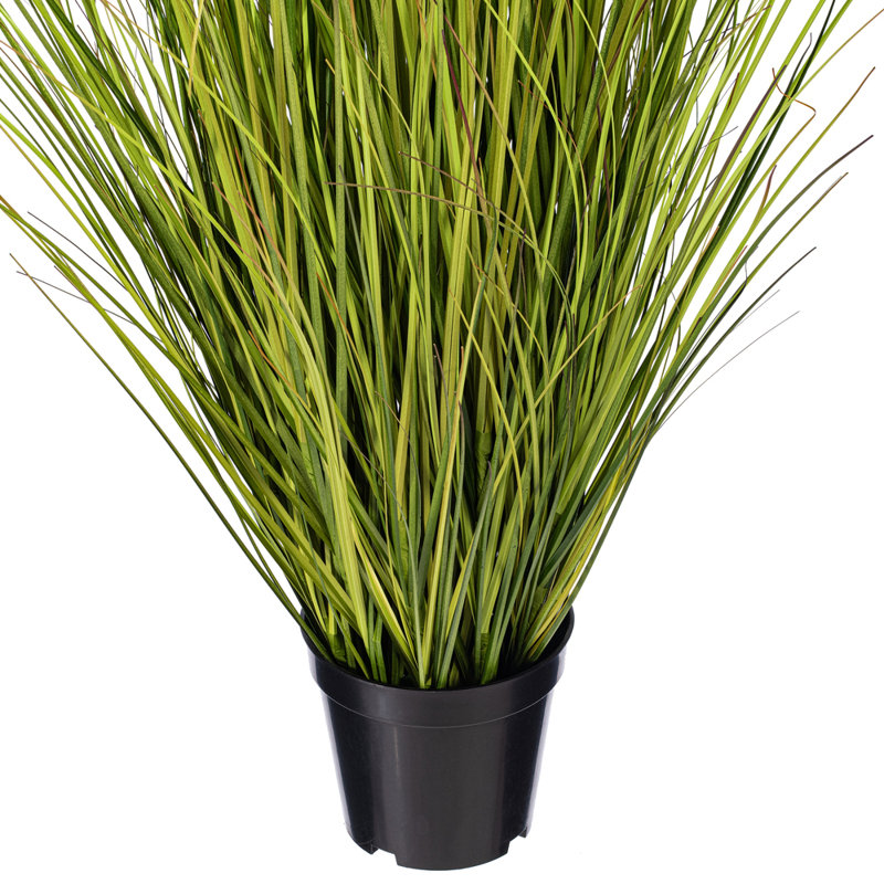 36" Artificial Potted Green/Brown Switchgrass