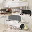 Banc de rangement rembourré de style campagnard avec caractéristiques de sécurité et confort durable-543701485-543701483