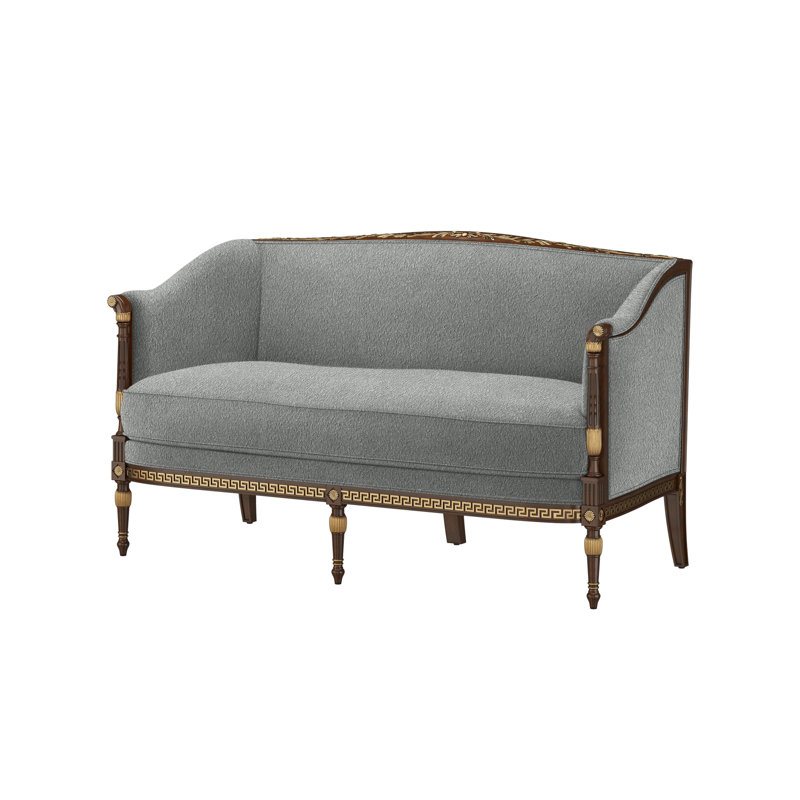 Undulating Loveseat, Rise Smoke (Performance fabric)