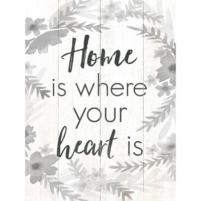 " Home Is Where The Heart Light Wood "