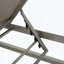 Ensemble de 2 chaises longues d'extérieur - Structure réglable en aluminium avec filet en textilène