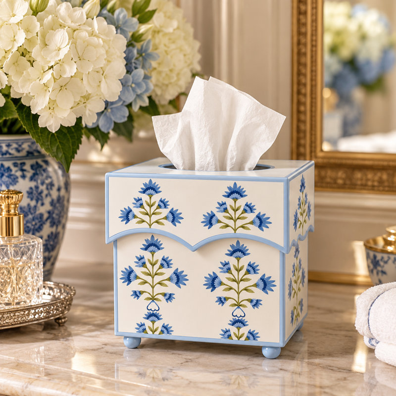 Willow Bloom Tissue Holder