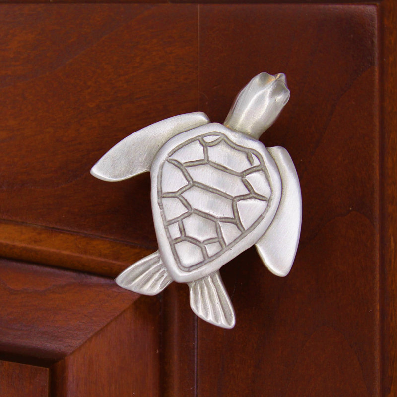 2" Turtle Knob, Brushed Nickel, 2 3/8", 1
