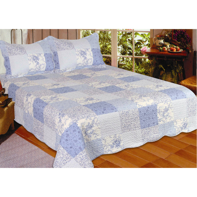 Mary Cotton Blend Patchwork Sham Set