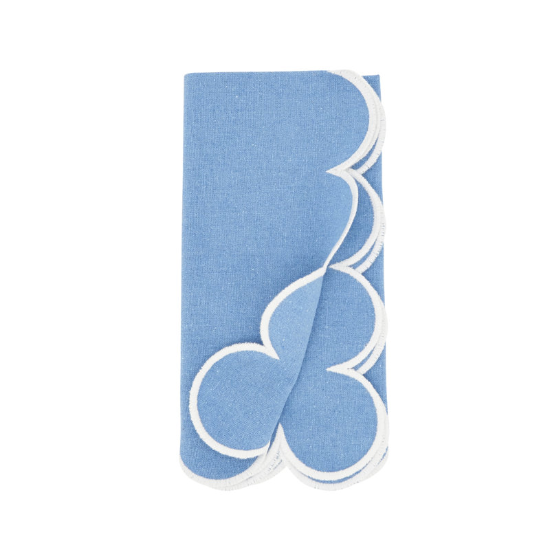 Serviette rectangulaire Paddock 100% coton, Bleu