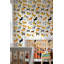 Papier peint abstrait avec motif de chiens