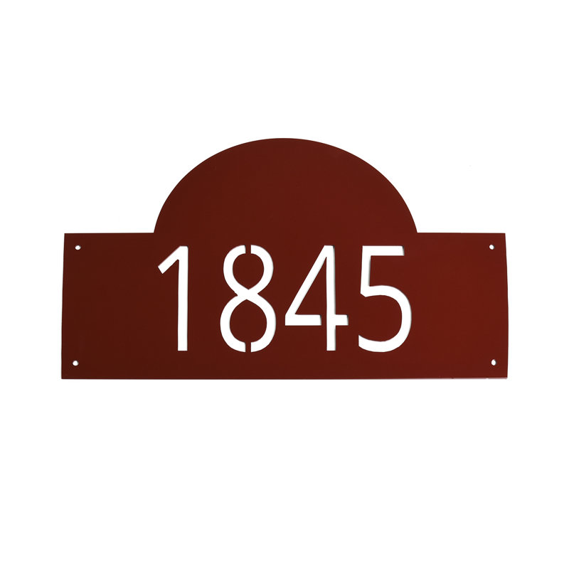 Arch Wall Plaque, Brick Red