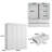 Modern 4-Door Wardrobe with 4 Drawers, Multi-Purpose Storage Cabinet for Bedroom, Elegant Design with Ample Space