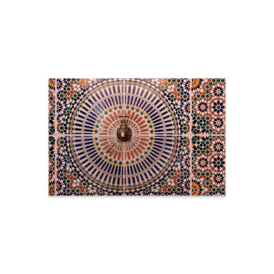 " Africa, Morocco. Close-Up Of Tile Design Patterns Around Faucet. " by Jaynes Gallery