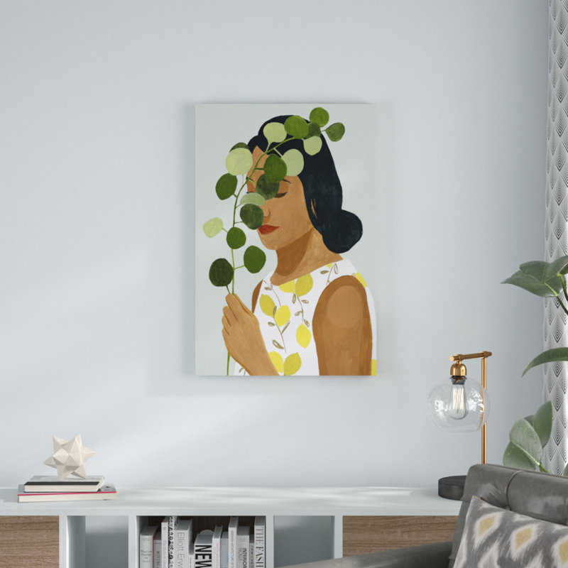 «Botany Portrait II», peinture sur toile, H 36 po x l 24 po