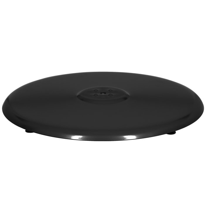 Table de salle de pause 36 po, H 42 po x L 36 po x l 36 po, Noir, gris