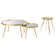 Compson 3-Piece Round Coffee And End Table Set Gold