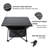 Square Metal Folding Outdoor Camping Table , 14'' in. W 16'' in. D-924823750