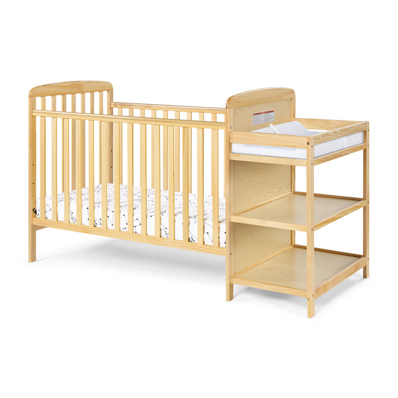 Ensemble de lit de bébé et table à langer Ramsey, Beige