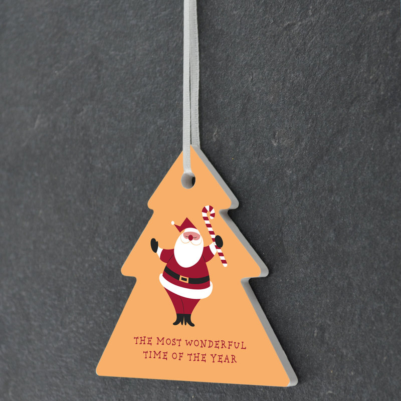 The Seasonal Aisle Wonderful Christmas Tree Shaped Ceramic Ornament