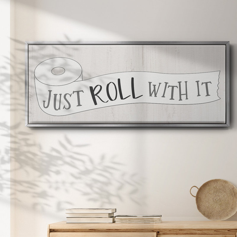 Just Roll- Framed Canvas, 20" H x 50" W