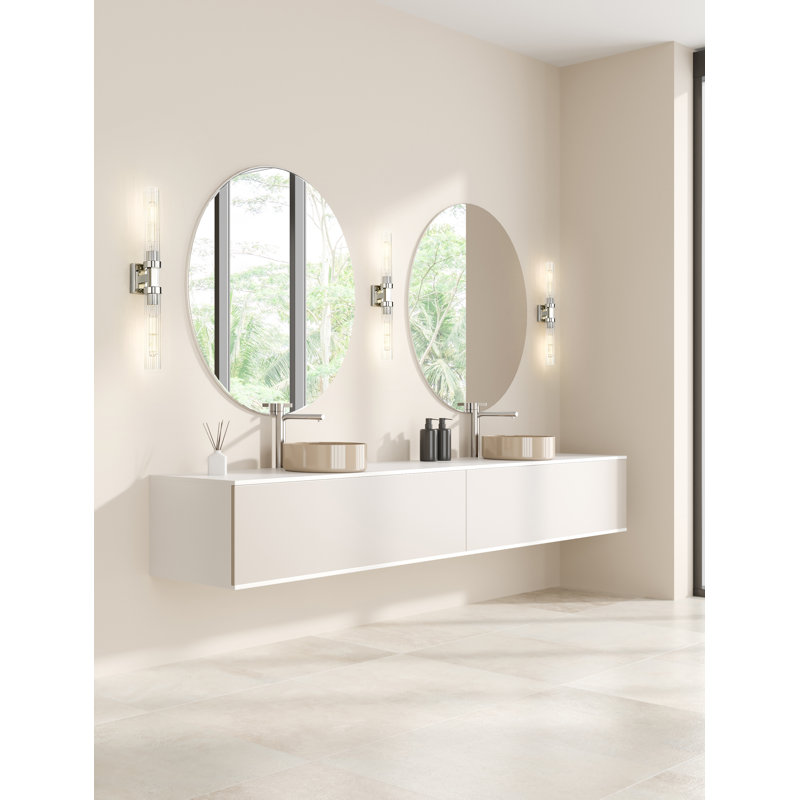 Mortola 2 Light Wall Sconce, Polished Nickel