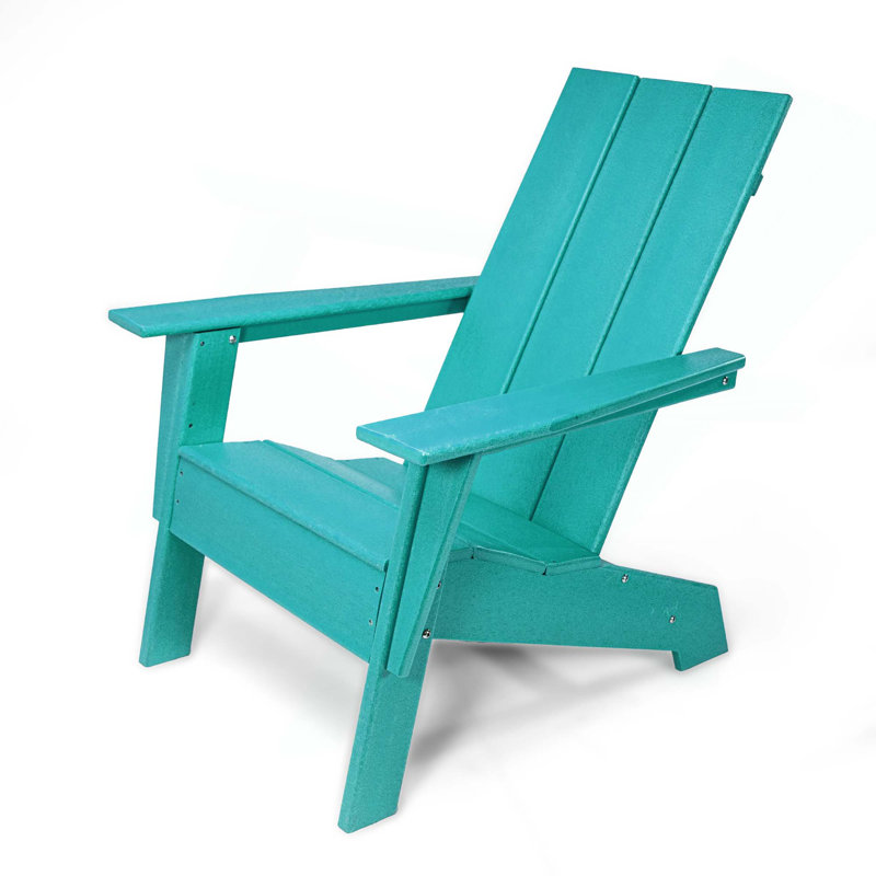 Chaise moderne Adirondack, conception ultra durable et résistante aux intempéries, capacité de 350 lb
