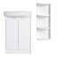 Meuble-lavabo autoportant de 23 po avec lavabo et support de rangement-1724685891
