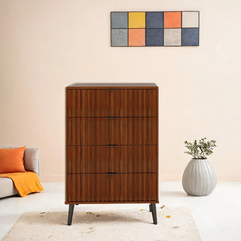 Commode en bois avec plusieurs compartiments, rangement spacieux pour la chambre à coucher ou le salon
