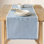 Woven Frayed Chambray Table Runner
