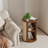 Boho Side Table, 2-tier End Table With Adjustable Shelf And Sackcloth Finish For Living Room, Bedroom-66836576