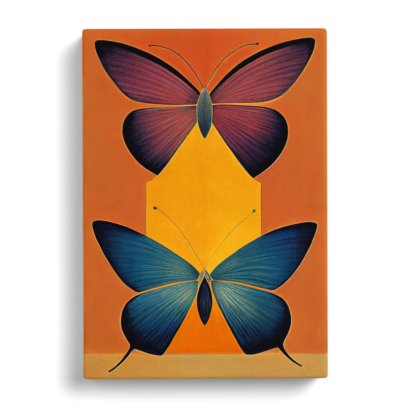 XV1022-486X Alluring Butterflies - - Wall Art, Wrapped Canvas, 50cm H x 35cm W, No Matte