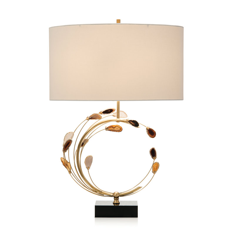 Lampe de table en laiton Agate 32 po