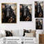 «Black Flower Stallion», reproduction sur toile encadrée-1365382169-1365382166