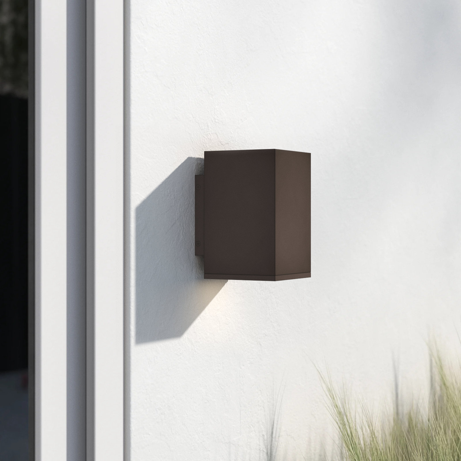 Indrani Single Light Outdoor Wall Light, Architectural Bronze
