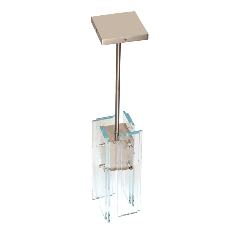 Shutter 1 - Light Pendant, Nickel, Clear