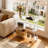 Acrylic Clear Console Table for Entryway, 3-Tier Sofa Table Bookshelf, Low Bookcase with Open Storage Shelves-1995206976-1987254879