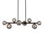 Luminaire globe en verre noir